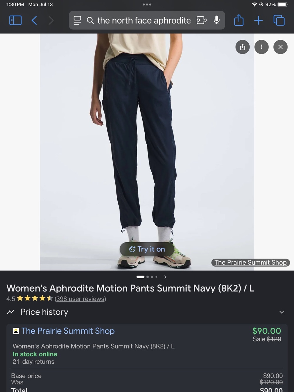 The north Face Aphrodite Motion Pant